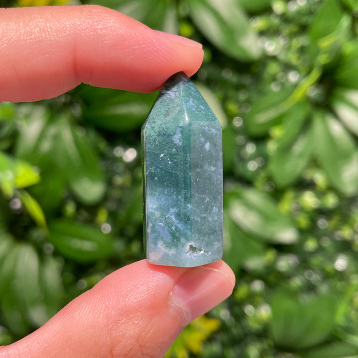 Moss Agate Mini Point