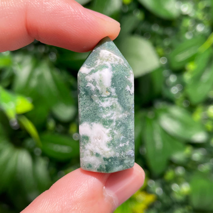 Moss Agate Mini Point