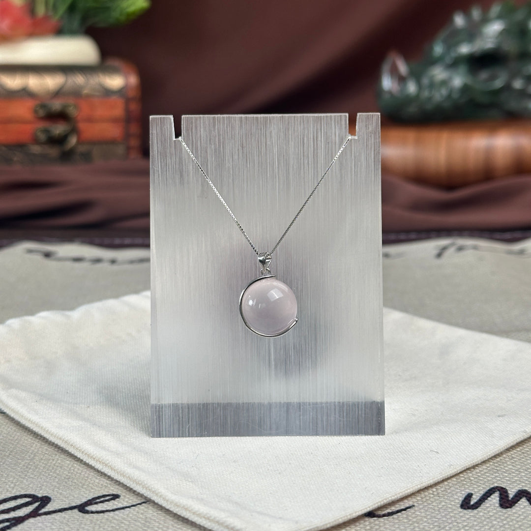 Rose Quartz Round Pendant