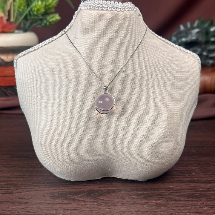 Rose Quartz Round Pendant