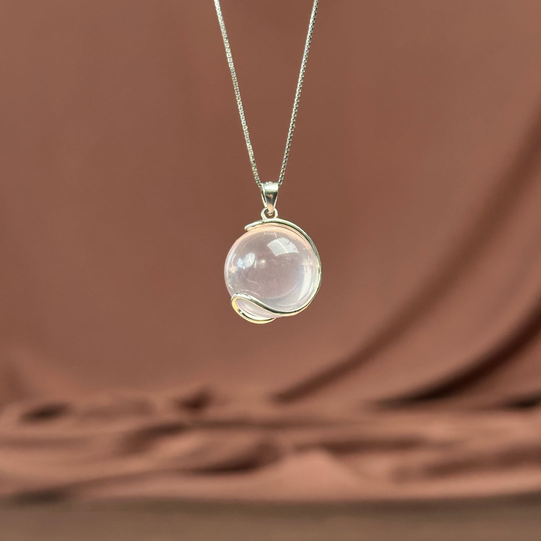 Rose Quartz Round Pendant