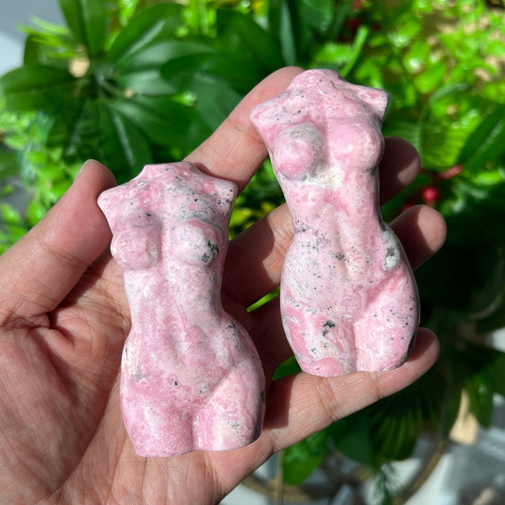 Peruvian Rhodonite Goddess