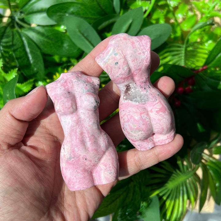 Peruvian Rhodonite Goddess