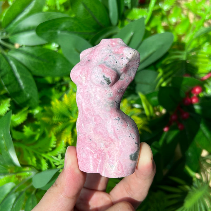 Peruvian Rhodonite Goddess