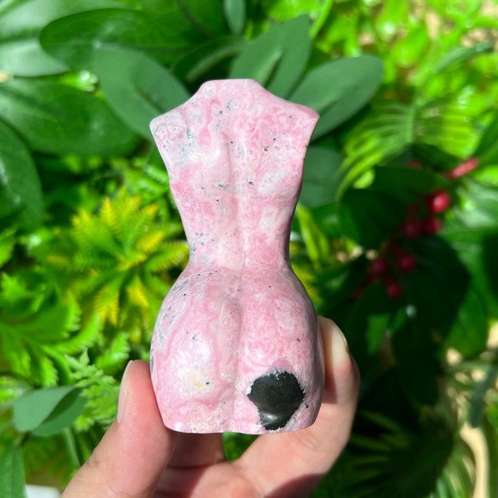 Peruvian Rhodonite Goddess