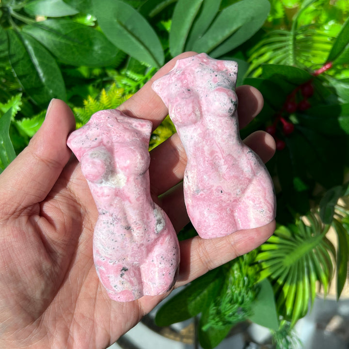 Peruvian Rhodonite Goddess