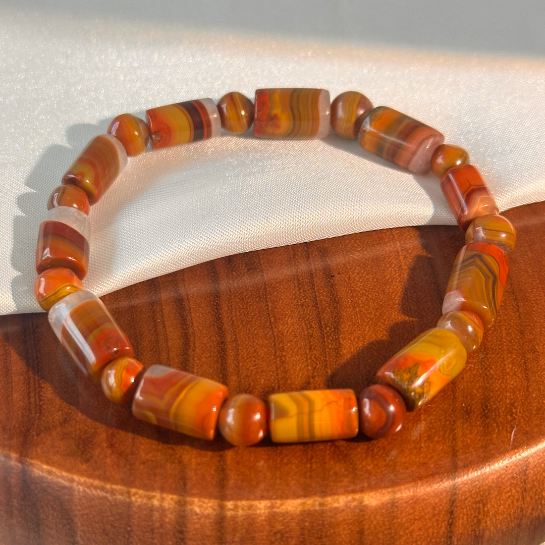 Pulsera de Fluorita Púrpura 7.0-7.9mm