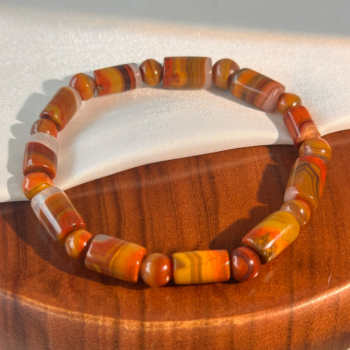 Pulsera de Fluorita Púrpura 7.0-7.9mm