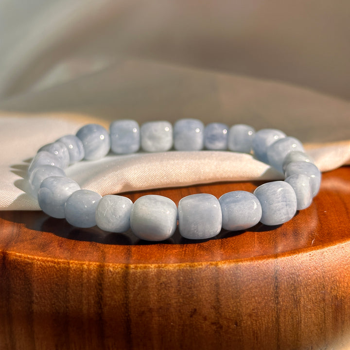 Aquamarine Organic Bracelet 7.4-8.9mm