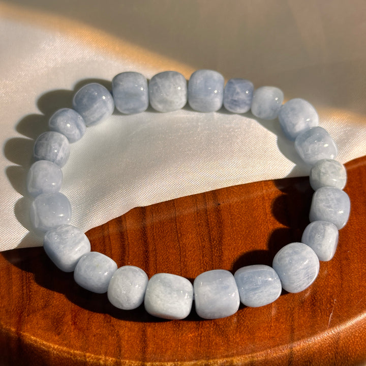Aquamarine Organic Bracelet 7.4-8.9mm