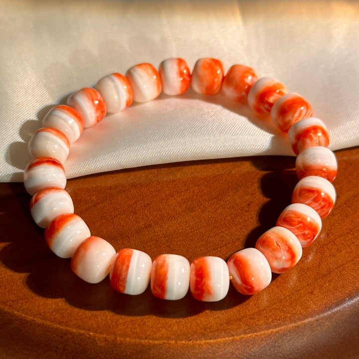 Pulsera de Fluorita Púrpura 7.0-7.9mm