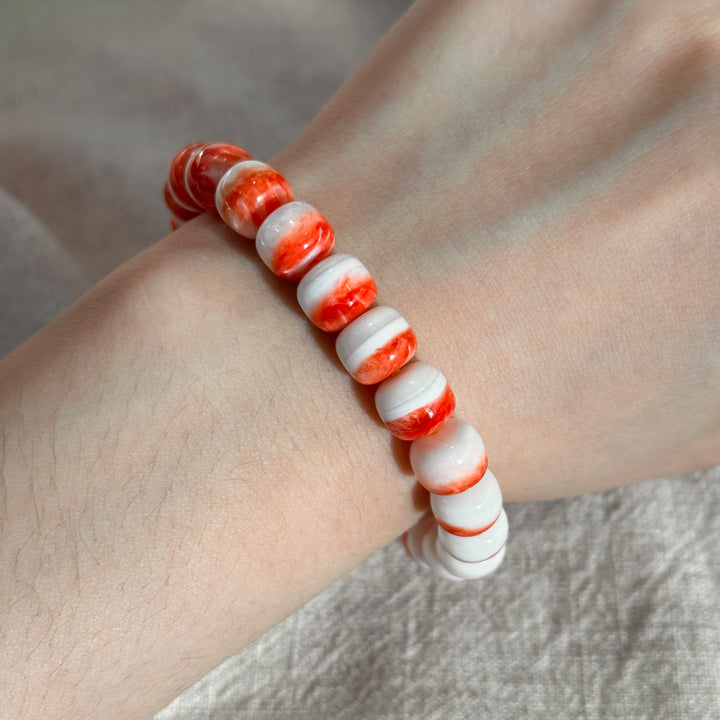 Pulsera de Fluorita Púrpura 7.0-7.9mm