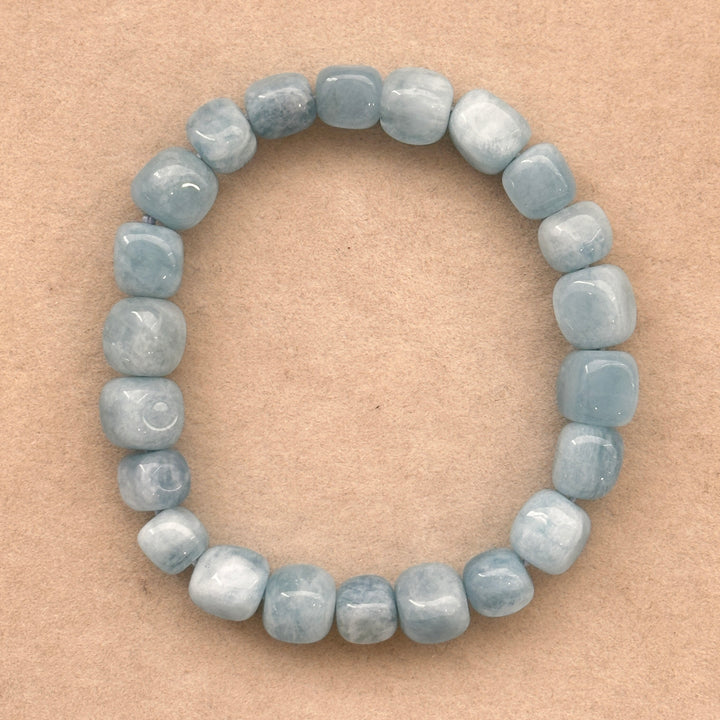 Aquamarine Organic Bracelet 7.4-8.9mm