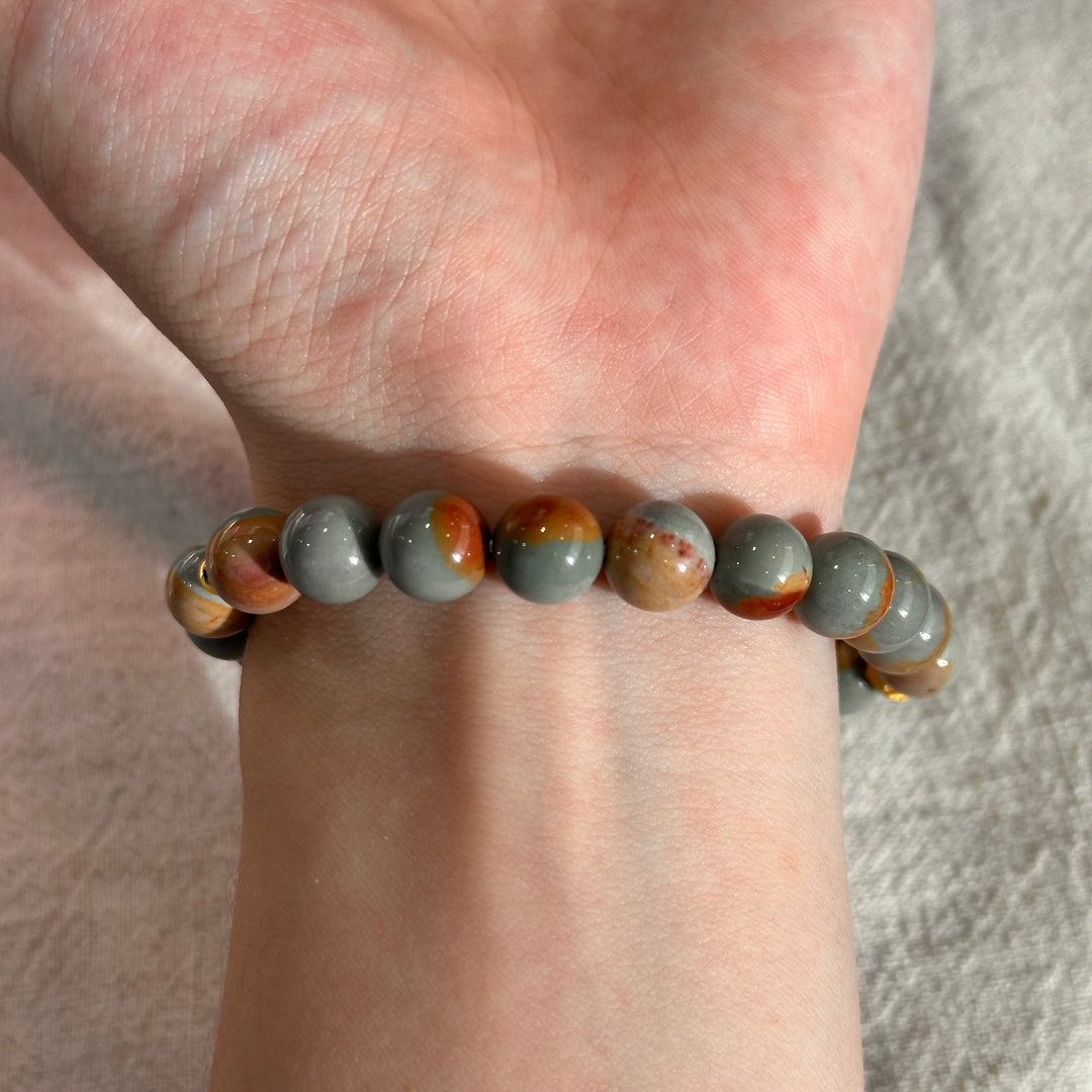 Alashan Agate Dinosaur Bracelet 8.6-8.9mm