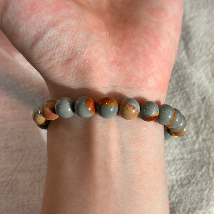 Alashan Agate Dinosaur Bracelet 8.6-8.9mm