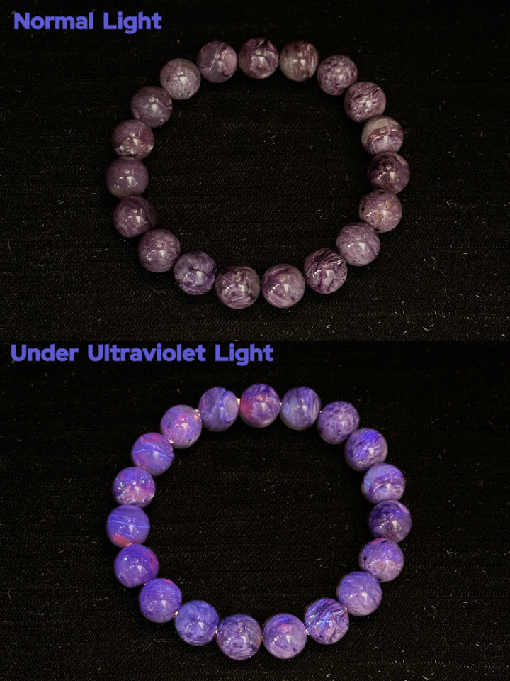 Pulsera de Fluorita Púrpura 7.0-7.9mm