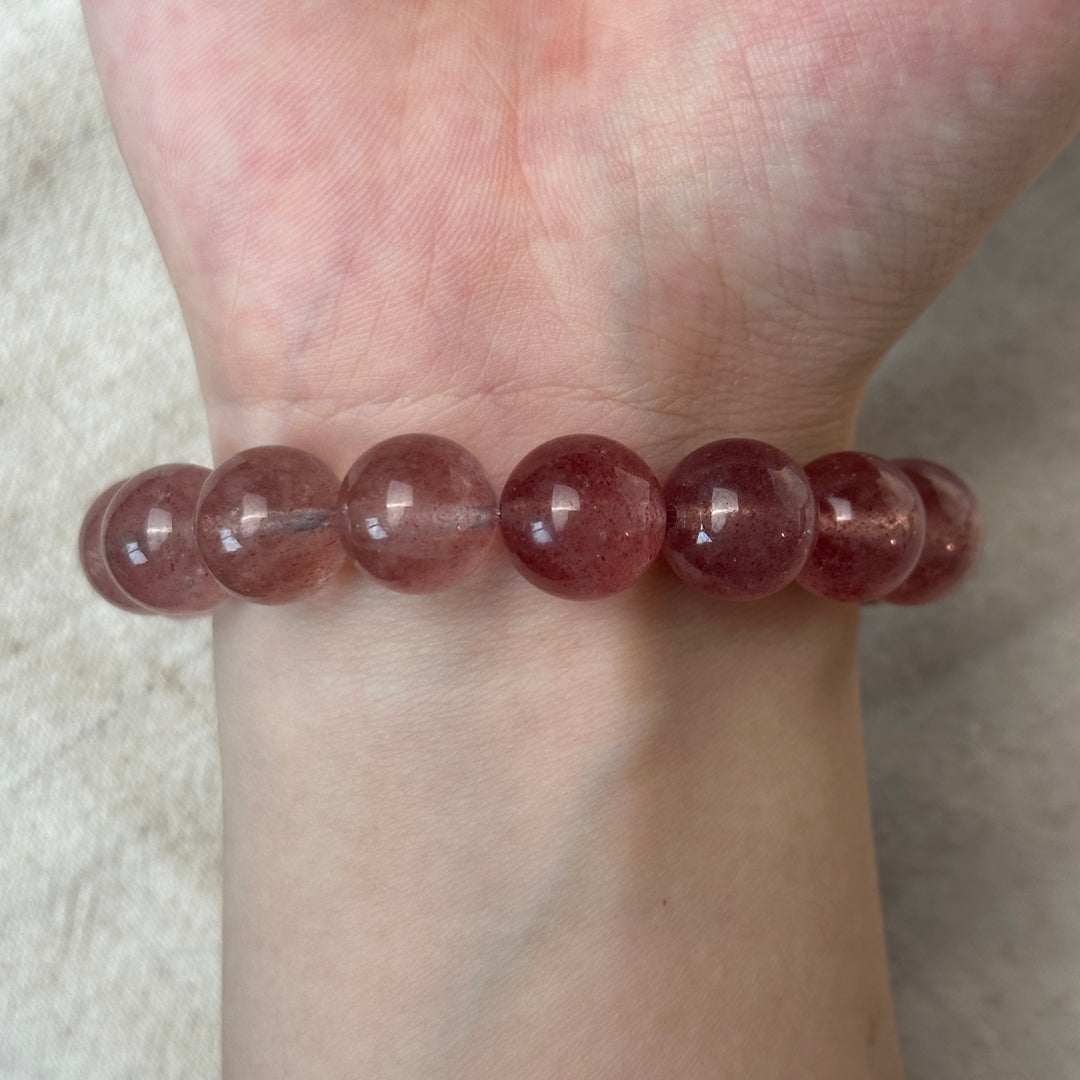 Strawberry Quartz Bracelet 11.9-12.3mm