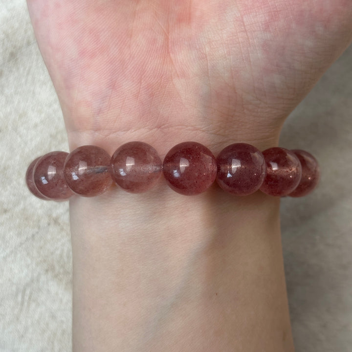Strawberry Quartz Bracelet 11.9-12.3mm