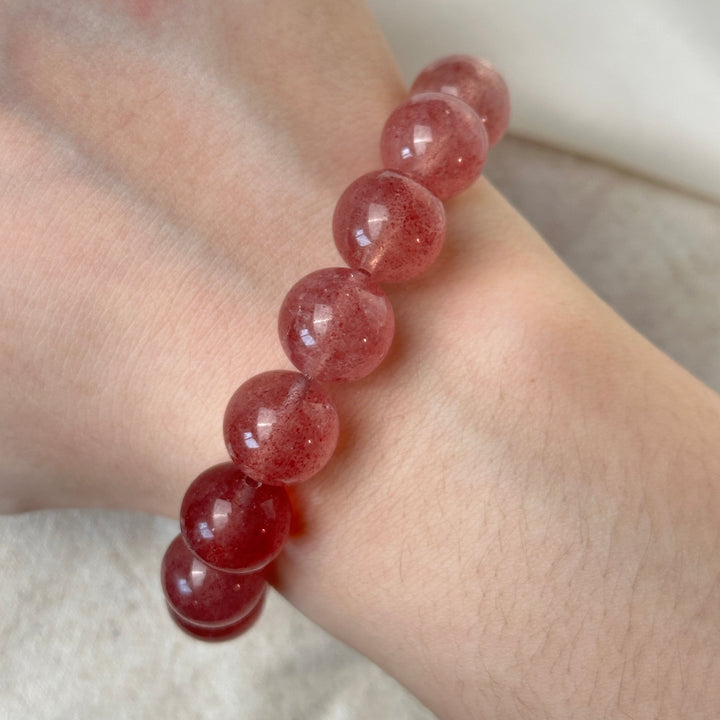 Strawberry Quartz Bracelet 11.9-12.3mm