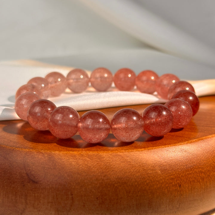 Strawberry Quartz Bracelet 11.9-12.3mm