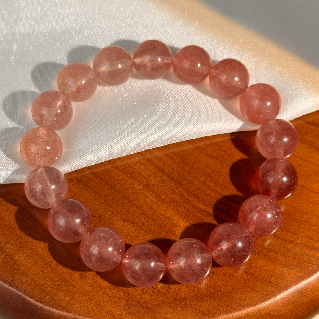 Strawberry Quartz Bracelet 11.9-12.3mm