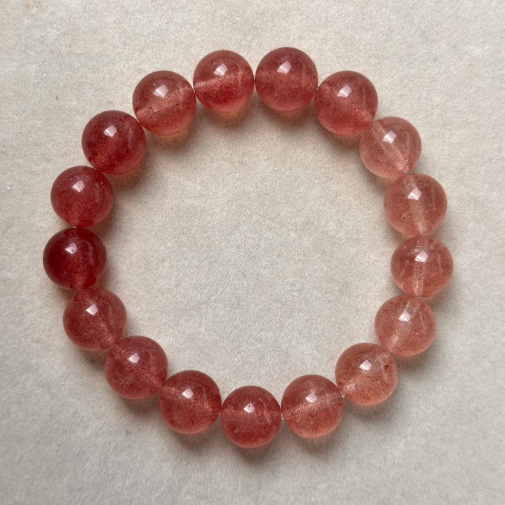 Strawberry Quartz Bracelet 11.9-12.3mm