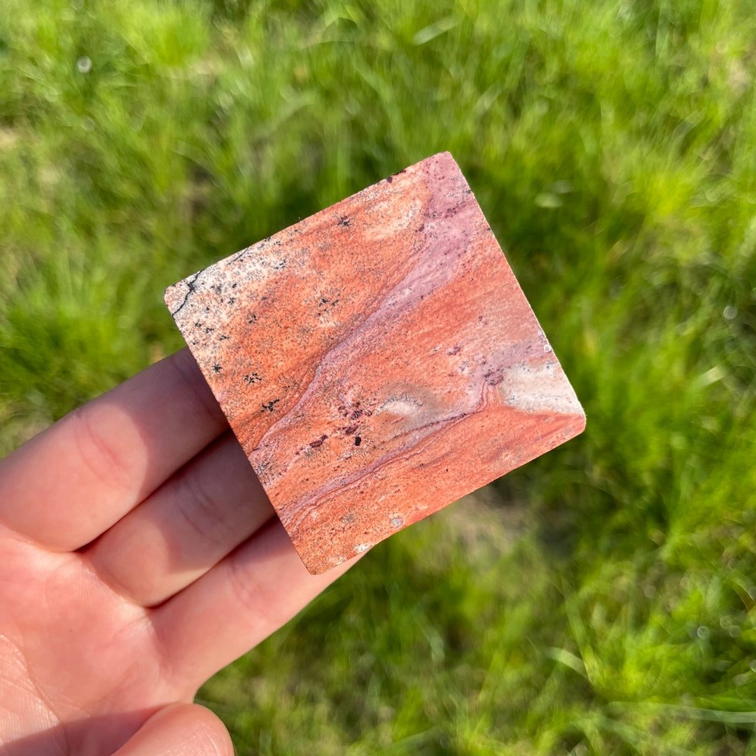 Natural Picture Jasper Square Slice