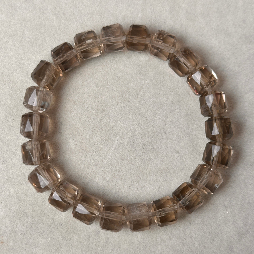 Smoky Quartz Faceted Bracelet 8.5-8.9mm