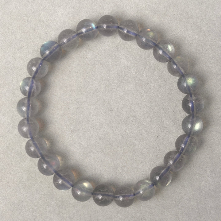Labradorite Bead Bracelet 7.5-7.7mm