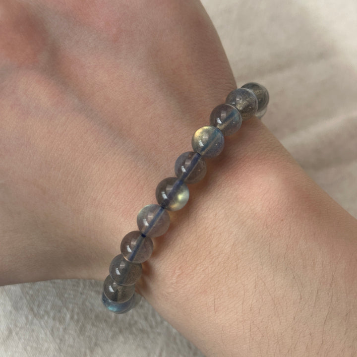 Labradorite Bead Bracelet 7.5-7.7mm