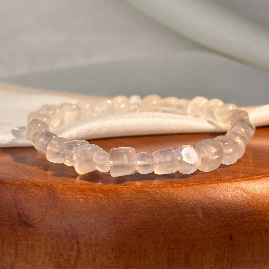 Blue Moonstone Bracelet 5.4-5.9mm