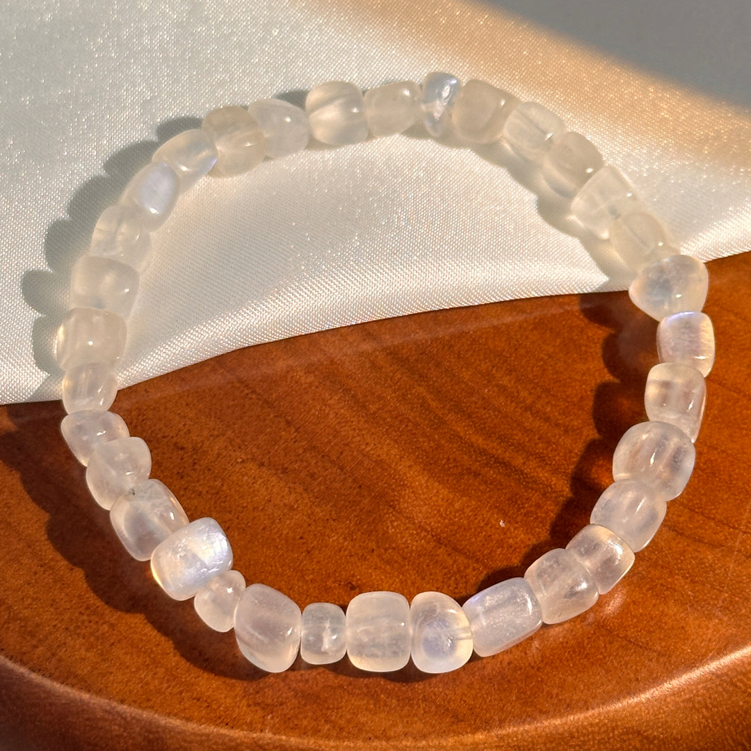 Blue Moonstone Bracelet 5.4-5.9mm