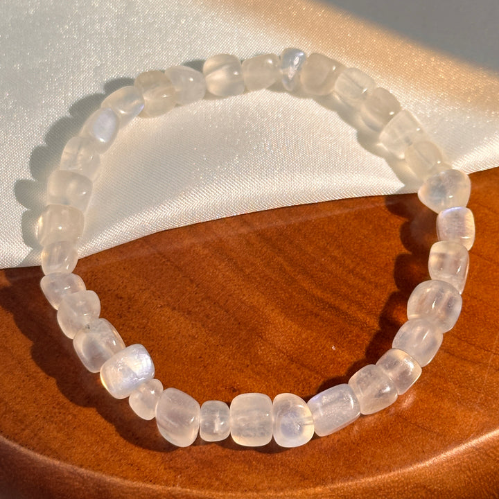 Blue Moonstone Bracelet 5.4-5.9mm