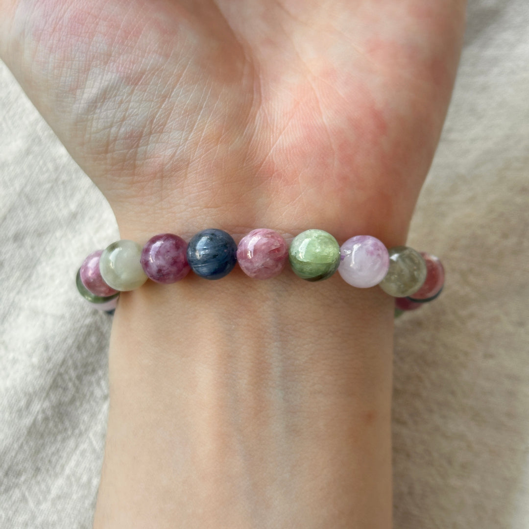 Pulsera de Fluorita Púrpura 7.0-7.9mm