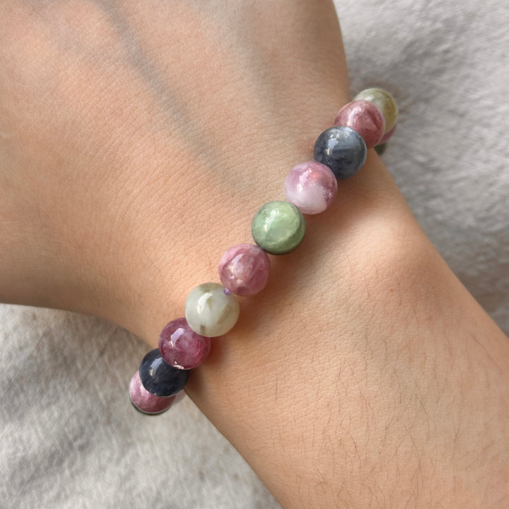 Pulsera de Fluorita Púrpura 7.0-7.9mm