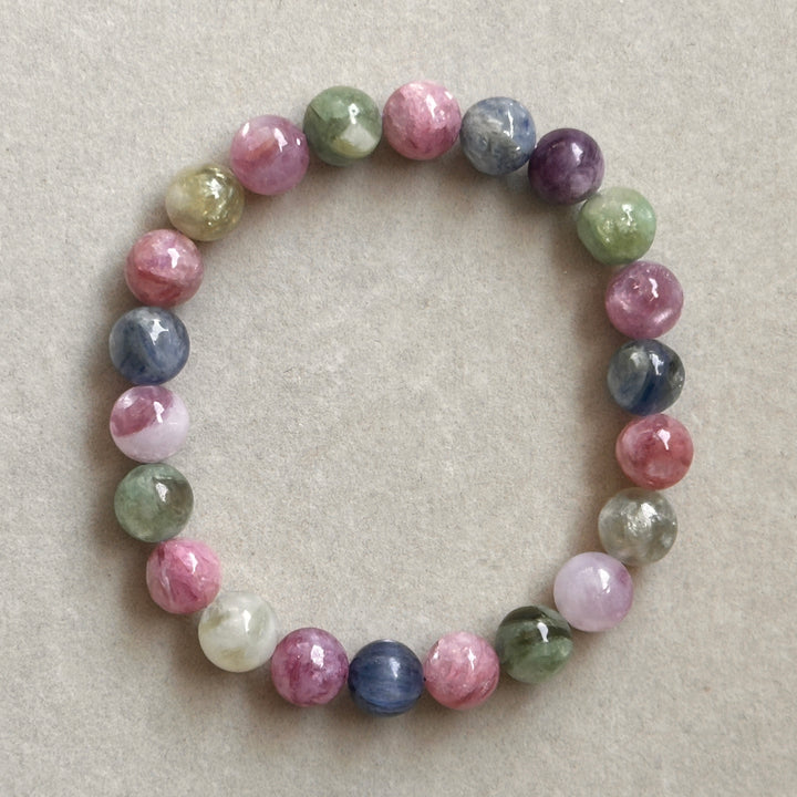 Pulsera de Fluorita Púrpura 7.0-7.9mm