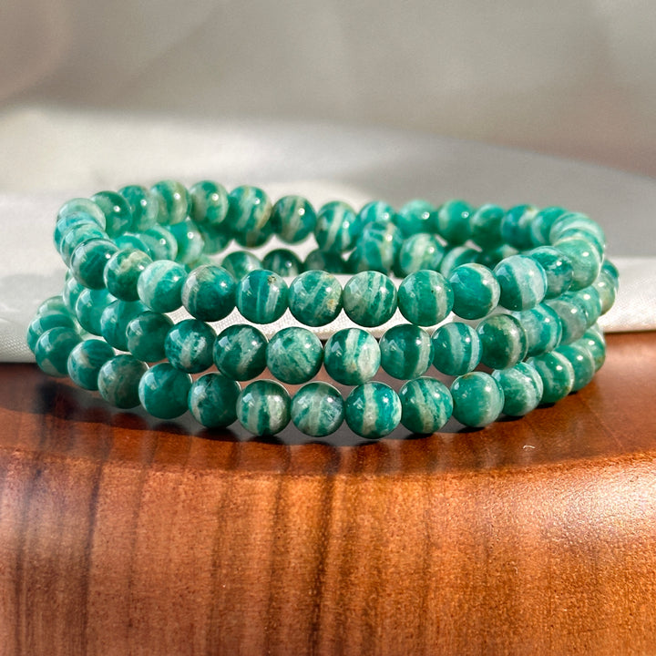 Amazonite Triple Wrap Bracelet 5.9-6.4mm