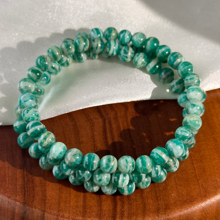 Amazonite Triple Wrap Bracelet 5.9-6.4mm