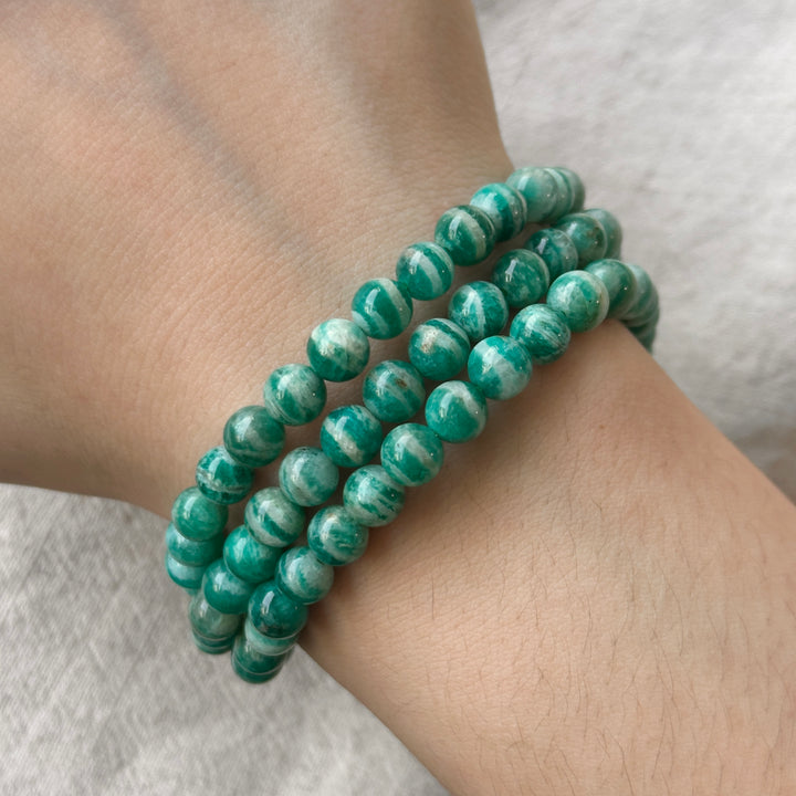 Amazonite Triple Wrap Bracelet 5.9-6.4mm