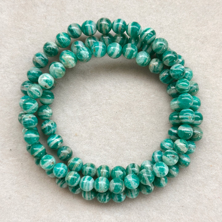 Amazonite Triple Wrap Bracelet 5.9-6.4mm