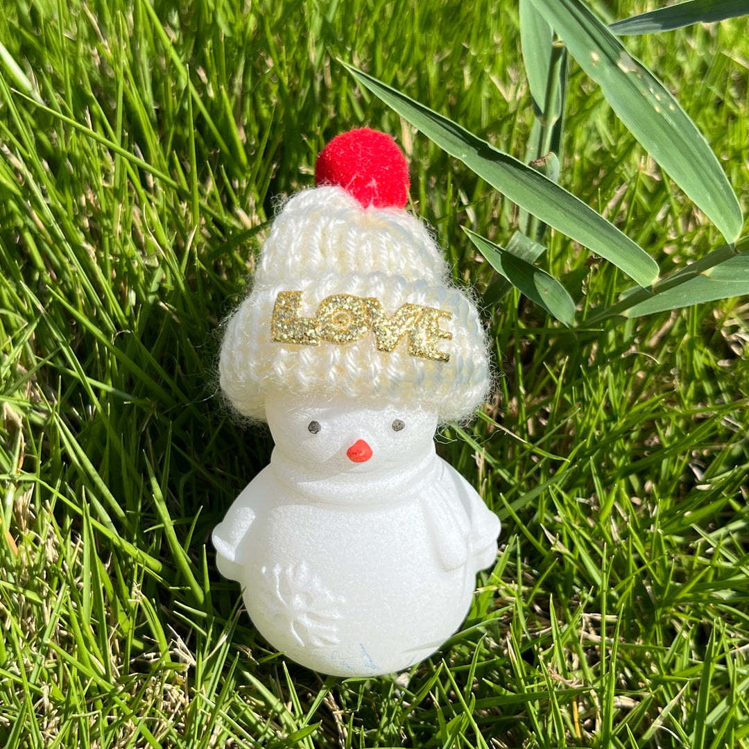 White Jade Cap Snowman