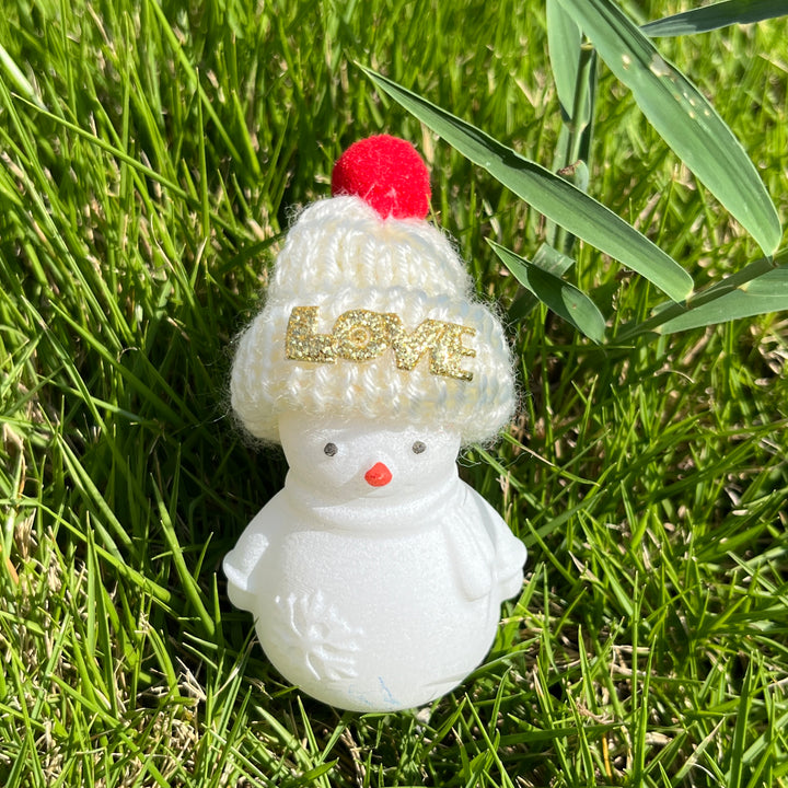 White Jade Cap Snowman