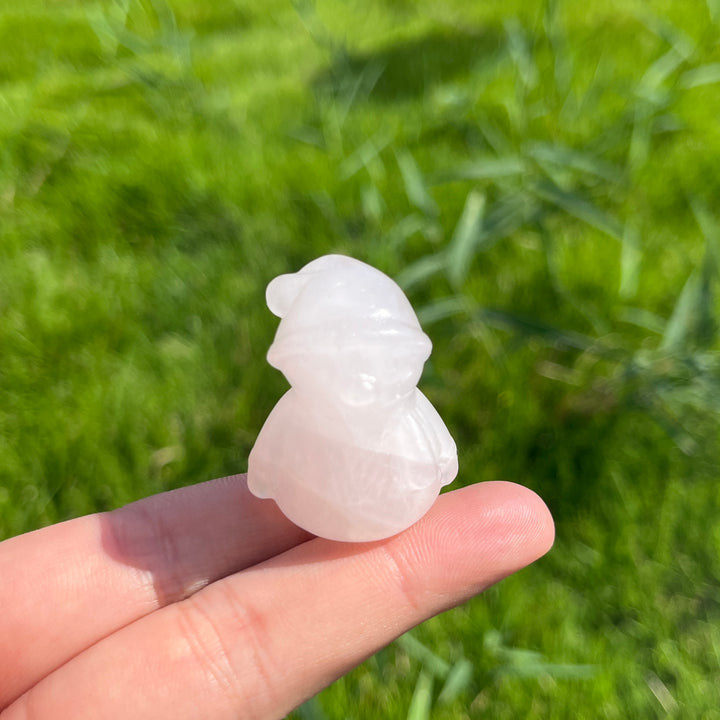 Natural Mini Crystal Snowman