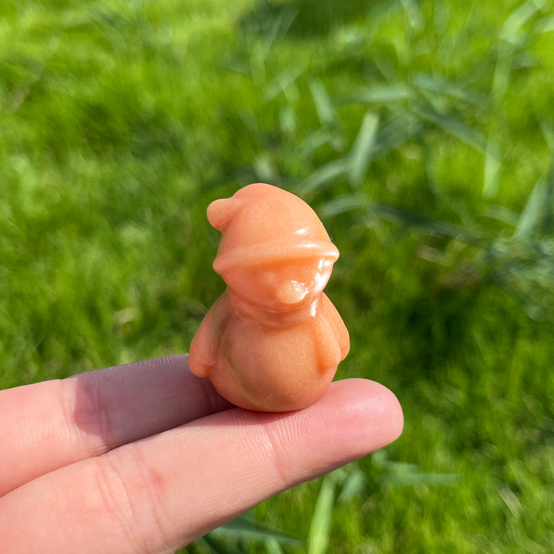 Natural Mini Crystal Snowman