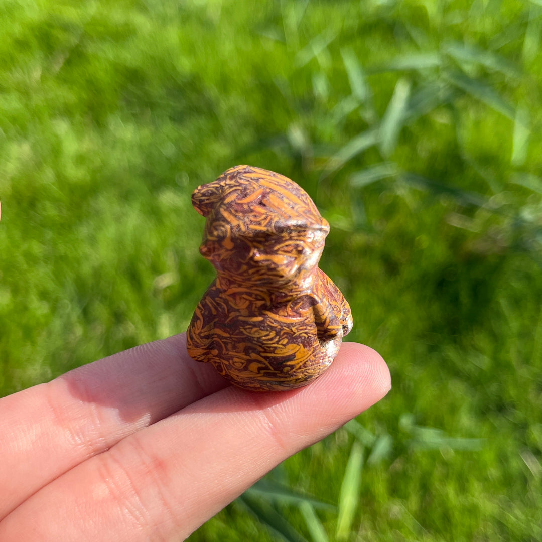 Natural Mini Crystal Snowman