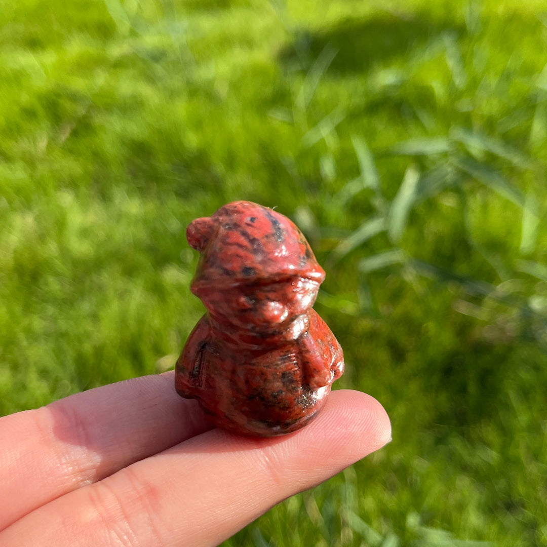 Natural Mini Crystal Snowman