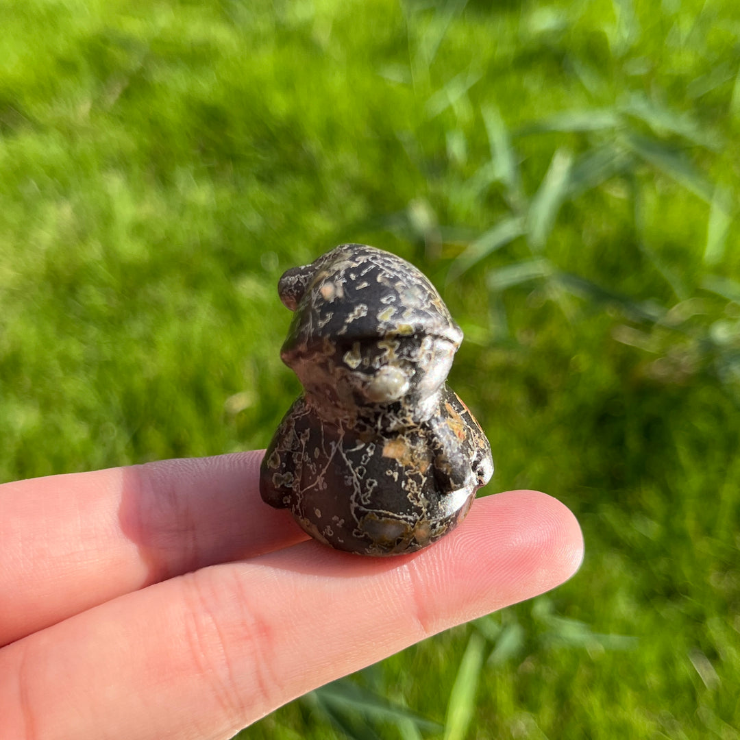 Natural Mini Crystal Snowman