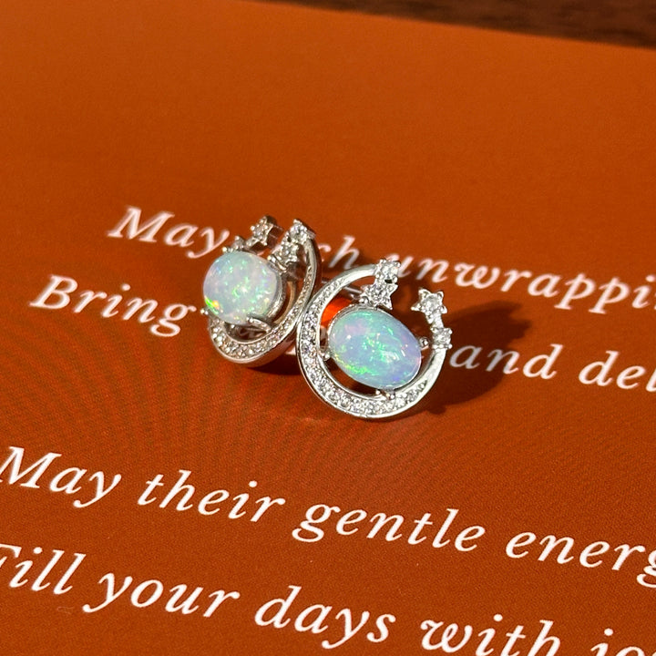 Opal Stud Earrings