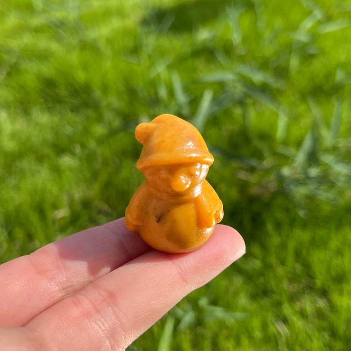 Natural Mini Crystal Snowman