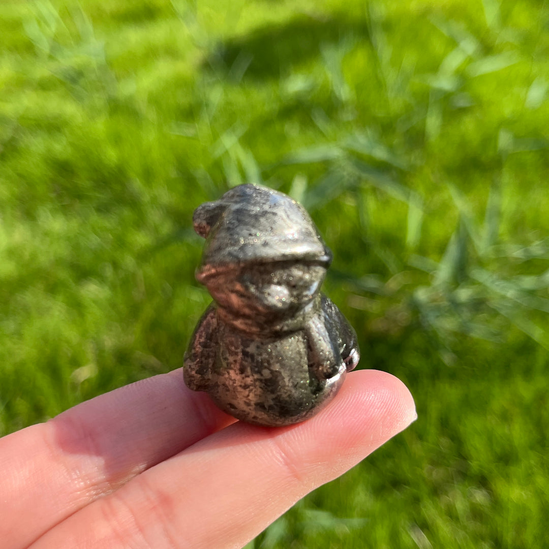 Natural Mini Crystal Snowman